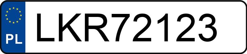 Numer rejestracyjny LKR 72123 posiada AUDI A6 - LKR72123