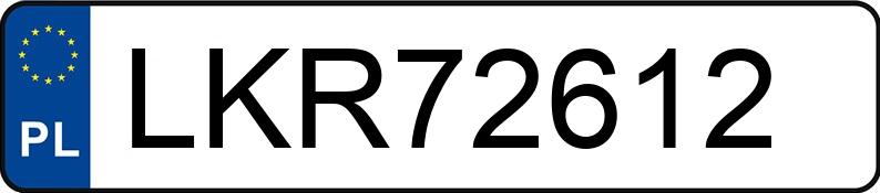 Numer rejestracyjny LKR 72612 posiada BMW M3 - LKR72612