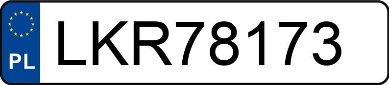 Numer rejestracyjny LKR 78173 posiada RENAULT MEGANE - LKR78173