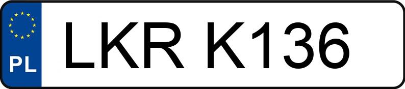 Numer rejestracyjny LKR K136 posiada VOLKSWAGEN  - LKRK136