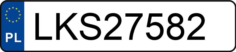 Numer rejestracyjny LKS 27582 posiada MERCEDES-BENZ E 300 - LKS27582