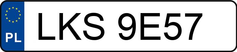 Numer rejestracyjny LKS 9E57 posiada OPEL ASTRA 1.6 KAT - LKS9E57