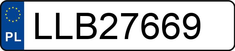 Numer rejestracyjny LLB 27669 posiada AUDI A4 - LLB27669