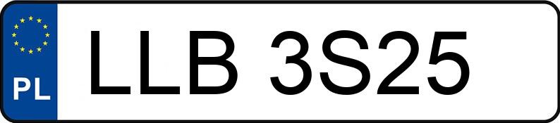 Numer rejestracyjny LLB 3S25 posiada FORD ESCORT - LLB3S25