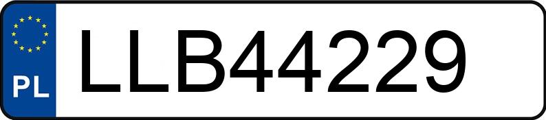Pojazd o numerach LLB44229 uczestniczył w wypadku