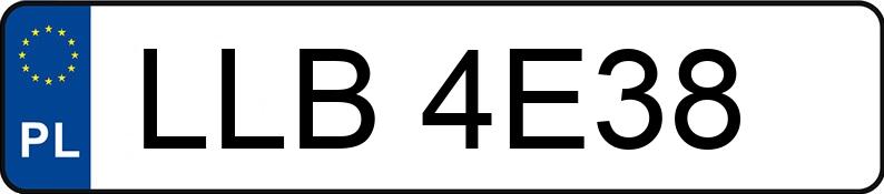 Numer rejestracyjny LLB 4E38 posiada OPEL VECTRA - LLB4E38