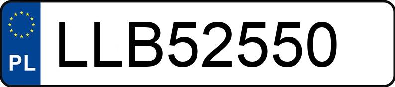 Numer rejestracyjny LLB 52550 posiada SUZUKI VITARA - LLB52550