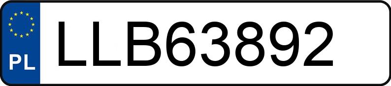 Numer rejestracyjny LLB 63892 posiada AUDI A3 - LLB63892