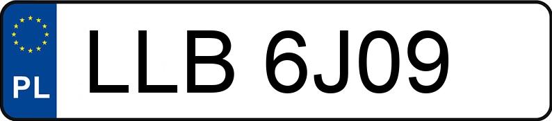 Numer rejestracyjny LLB 6J09 posiada BMW 316 - LLB6J09
