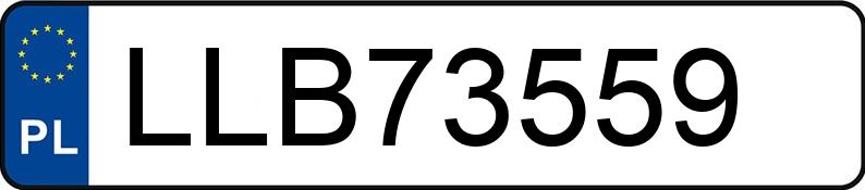 Pirat drogowy w pojeździe o numerach rejestracyjnych LLB73559