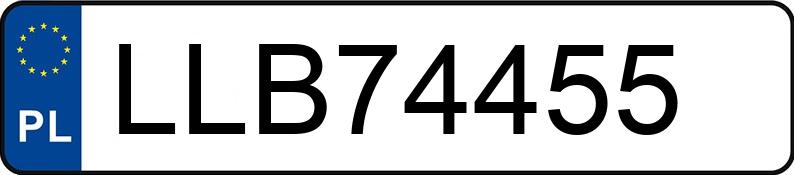Numer rejestracyjny LLB 74455 posiada MERCEDES-BENZ SLK 230 Kat. MR`96 170 - LLB74455