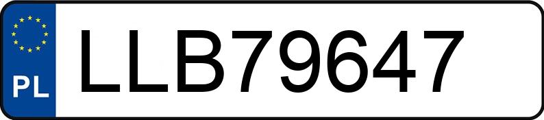El número de registro LLB 79647 tiene BMW 320 Diesel Kat. MR`01 E3 E46 320 Diesel Kat. MR`01 E3 E46 - LLB79647