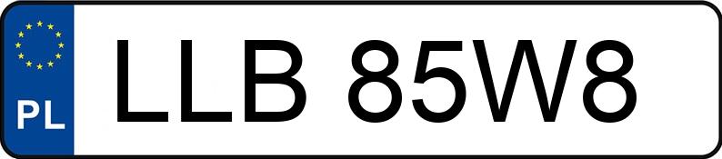 El número de registro LLB 85W8 tiene BETA RR 400 - LLB85W8
