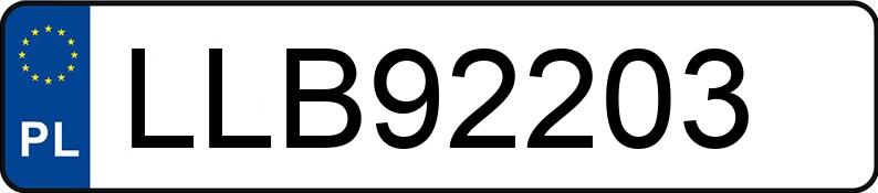 Numer rejestracyjny LLB 92203 posiada AUDI A6 2.0 TDi MR`09 E4 4F e - LLB92203