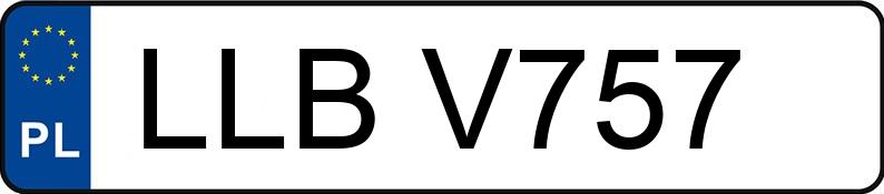 Numer rejestracyjny LLB V757 posiada TOYOTA AVENSIS 1,6 KAT - LLBV757