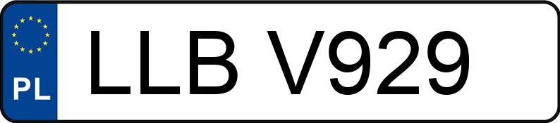 Numer rejestracyjny LLB V929 posiada OPEL CALIBRA 2.0 KAT - LLBV929