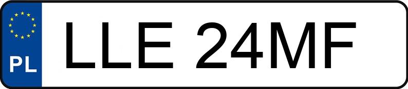 Numer rejestracyjny LLE 24MF posiada MZ/MUZ Szosowe ETZ 250 - LLE24MF