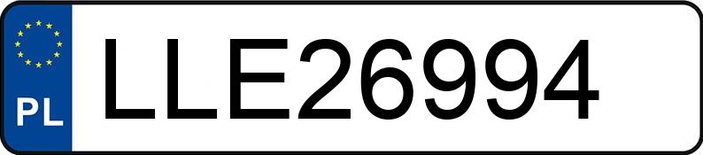 Numer rejestracyjny LLE 26994 posiada FORD FIESTA - LLE26994