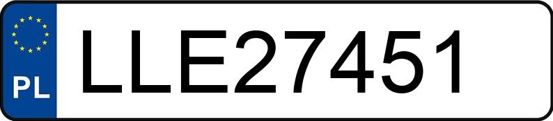 El número de registro LLE 27451 tiene SUBARU Impreza 2.5 MR`06 E4 WRX - LLE27451