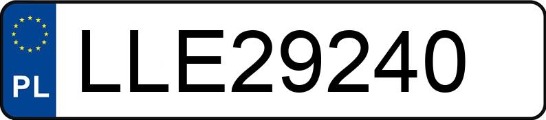 Numer rejestracyjny LLE 29240 posiada MERCEDES-BENZ C 200 - LLE29240