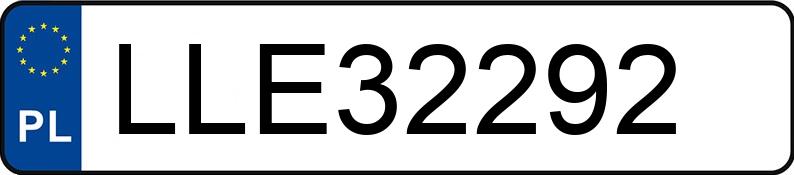 Numer rejestracyjny LLE 32292 posiada SKODA FELICIA - LLE32292