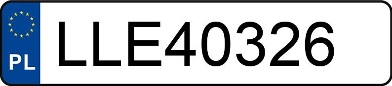 Numer rejestracyjny LLE 40326 posiada BMW 728 I - LLE40326