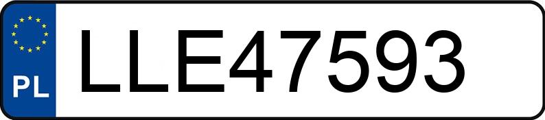 Numer rejestracyjny LLE 47593 posiada AUDI Q7 MR`06 E4 4L Q7 MR`06 E4 4L - LLE47593
