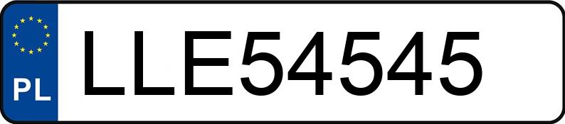 Il numero di registrazione LLE 54545 ha BMW 330i MR`04 E3 E90 330i MR`04 E3 E90 - LLE54545