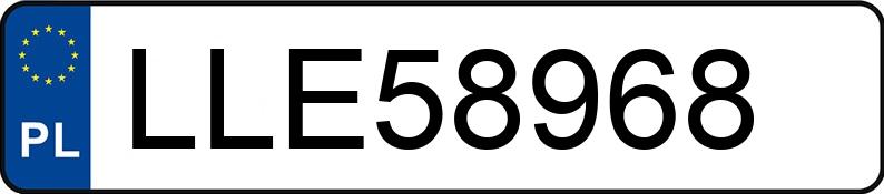 Numer rejestracyjny LLE 58968 posiada BMW 316i Kat. MR`01 E3 E46 316i Kat. MR`01 E3 E46 - LLE58968