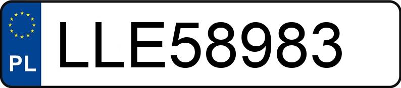 O número de registro LLE 58983 tem BMW 320i MR`04 E3 E90 320i MR`04 E3 E90 - LLE58983
