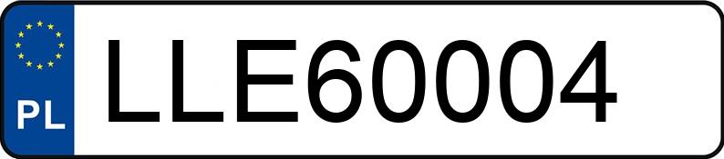 Numer rejestracyjny LLE 60004 posiada CHRYSLER PACIFICA - LLE60004