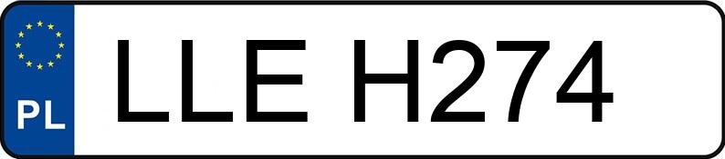 Numer rejestracyjny LLE H274 posiada VOLKSWAGEN PASSAT 1,8 - LLEH274 Numer rejestracyjny LLE H274 posiada VOLKSWAGEN PASSAT 1,8 - LLEH274