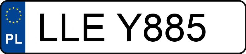 Numer rejestracyjny LLE Y885 posiada VOLKSWAGEN GOLF 1.3 - LLEY885 Numer rejestracyjny LLE Y885 posiada VOLKSWAGEN GOLF 1.3 - LLEY885