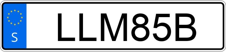 Numer rejestracyjny LLM85B posiada  