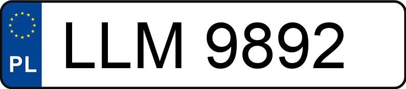 Numer rejestracyjny LLM 9892 posiada WAZ OKA 1111 MR`90 1111 MR`90 - LLM9892