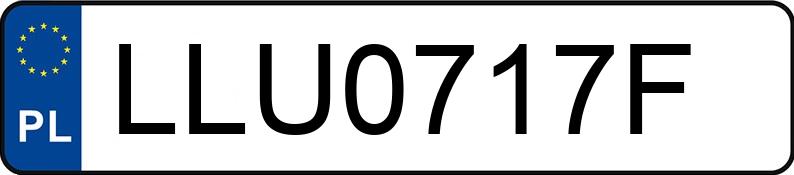 Numer rejestracyjny LLU 0717F posiada AUDI A4 AVANT - LLU0717F