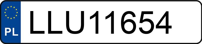 Numer rejestracyjny LLU 11654 posiada OPEL ASTRA 1,6 16V KOMBI - LLU11654