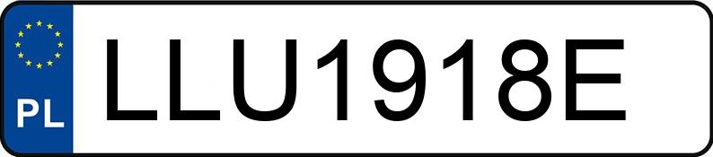 Numer rejestracyjny LLU1918E posiada BMW 320 Coupe Diesel DPF MR`06 E5 E92 320 Coupe Diesel DPF MR`06 E5 E92