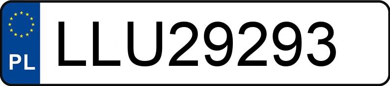 Numer rejestracyjny LLU 29293 posiada AUDI A4 Avant 1.9 TDi Kat. MR`99 B5 A4 Avant 1.9 TDi Kat. MR`99 B5 - LLU29293