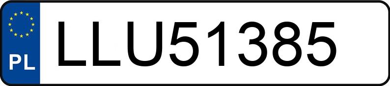 Numer rejestracyjny LLU 51385 posiada AUDI A4 Avant 1.9 TDi Kat. MR`00 E3 8E A4 Avant 1.9 TDi Kat. MR`00 E3 8E - LLU51385