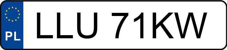 Numer rejestracyjny LLU 71KW posiada OPEL  - LLU71KW