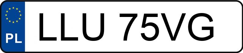 Numer rejestracyjny LLU 75VG posiada AUDI 80 2.0 Kat. B4 80 2.0 Kat. B4 - LLU75VG