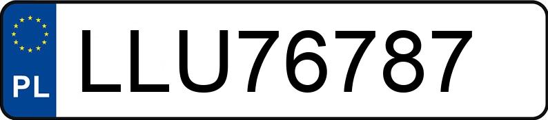 Numer rejestracyjny LLU 76787 posiada BMW 316 - LLU76787