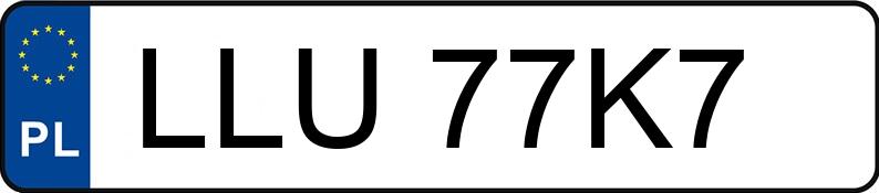 Numer rejestracyjny LLU 77K7 posiada BETA  C5 - LLU77K7