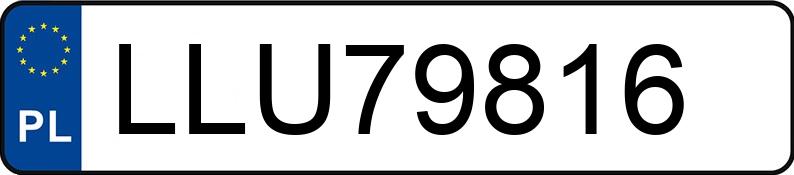 Numer rejestracyjny LLU 79816 posiada HONDA FR-V - LLU79816