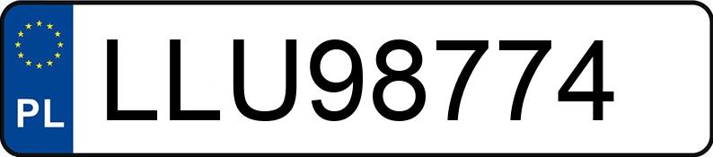 Numer rejestracyjny LLU98774 posiada BMW 318i Kat. MR`98 E46 318i Kat. MR`98 E46