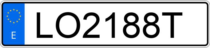 Numer rejestracyjny LO2188T posiada VOLKSWAGEN GOLF Numer rejestracyjny LO2188T posiada VOLKSWAGEN GOLF