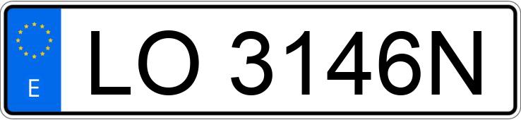 Numer rejestracyjny LO3146N posiada FIAT PUNTO