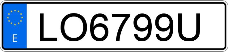 Numer rejestracyjny LO6799U posiada VOLKSWAGEN GOLF