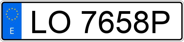 El número de registro LO7658P tiene NISSAN TERRANO II